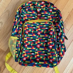 LEGO Red/Blue Brick Print Eco Heritage Backpack